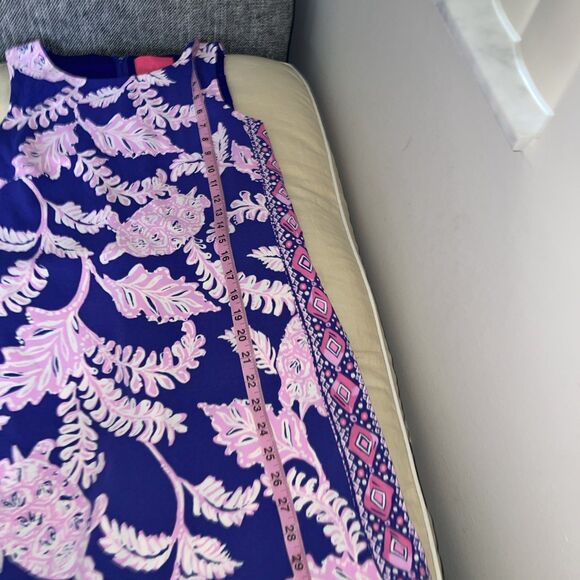 Lilly Pulitzer Donna Romper Galaxy Blue Turtle Shell Coral 4 - Picture 8 of 9